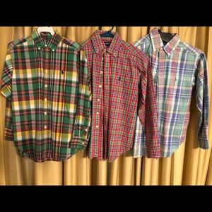 3 Ralph Lauren button down collar shorts boys S/8